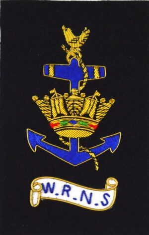 Women's Royal Navy Service (WRNS) Embroidered Blazer Badge