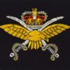 Royal Air Force Physical Training Instructor Embroidered Blazer Badge, Queen's Crown