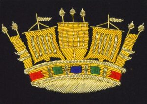 Merchant Navy Embroidered Blazer Badge