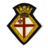 Royal Navy HMS Kellett Embroidered Blazer Badge