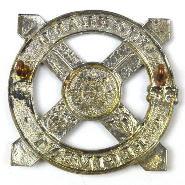 Highland Regiment Glengarry Badge, White Metal Restrike - Image 2
