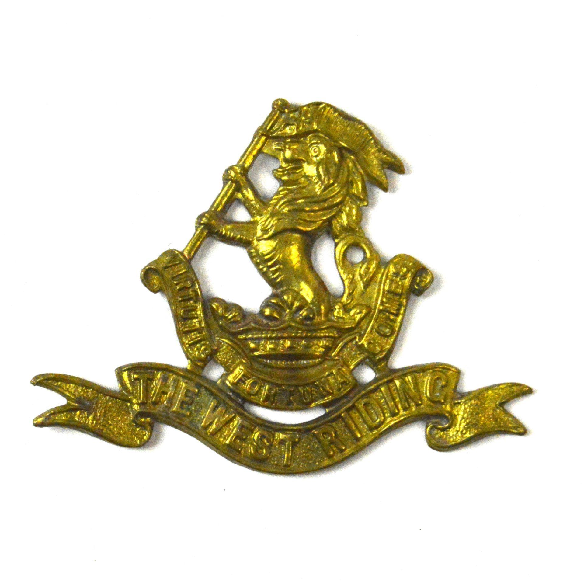 Duke of Wellington's Regiment (The West Riding) Cap Badge, Gilding