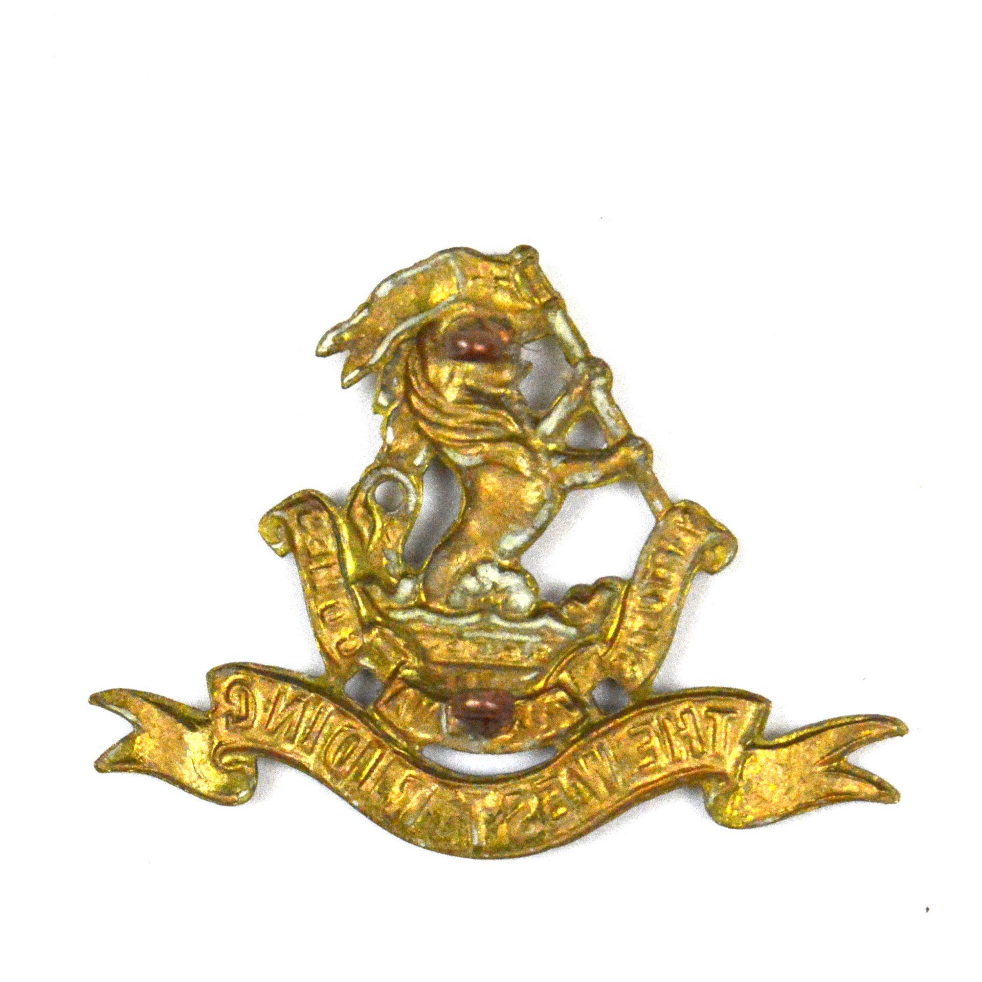 Duke of Wellington's Regiment (The West Riding) Cap Badge, Gilding