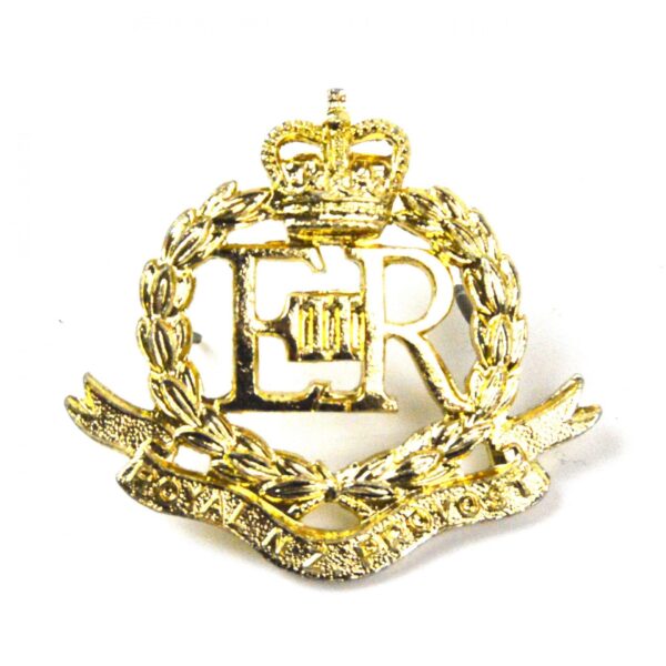 Royal New Zealand Provost Corps Queen's Crown Cap Badge, Anodised