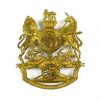 Royal Artillery Other Ranks Victoria Crown Helmet Plate, Gilding Metal Restrike