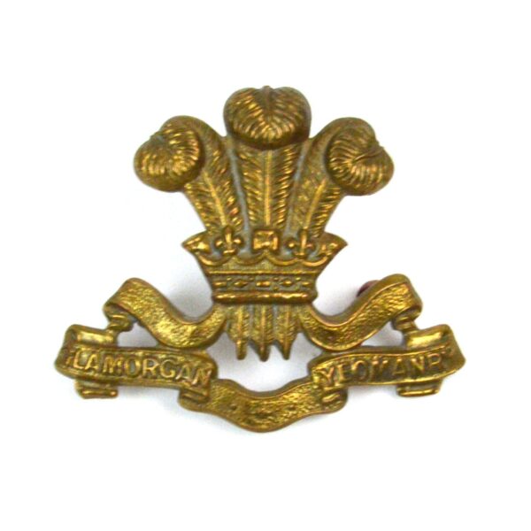 Restrike Glamorgan Yeomanry Gilding Metal Cap Badge