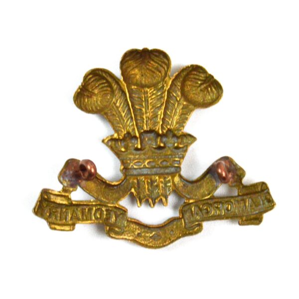 Restrike Glamorgan Yeomanry Gilding Metal Cap Badge - Image 2