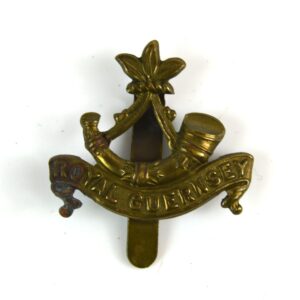 Royal Guernsey Light Infantry Cap Badge, Gilding Metal Restrike