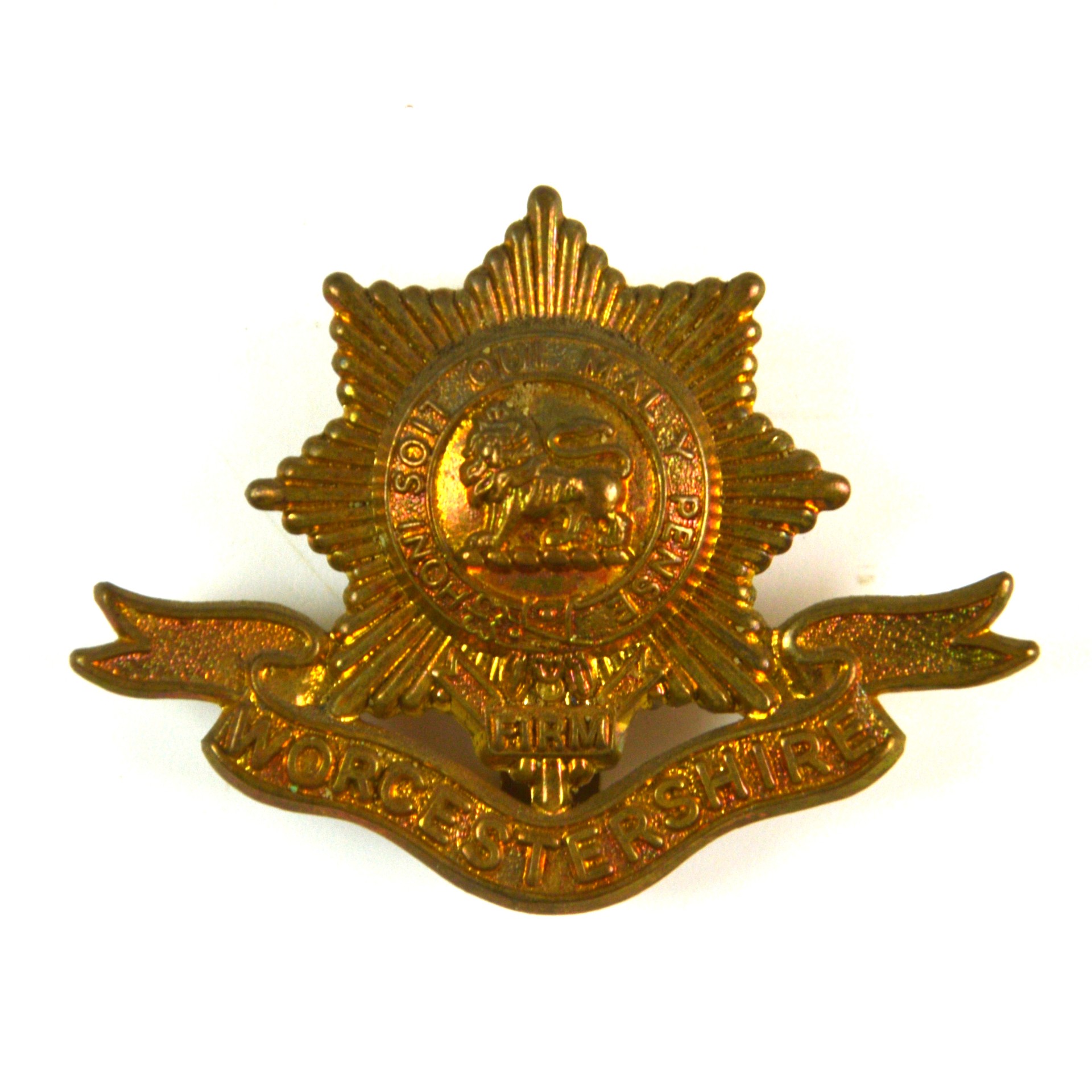 Worcestershire Regiment (1898-1924 Pattern) Cap Badge, Restrike