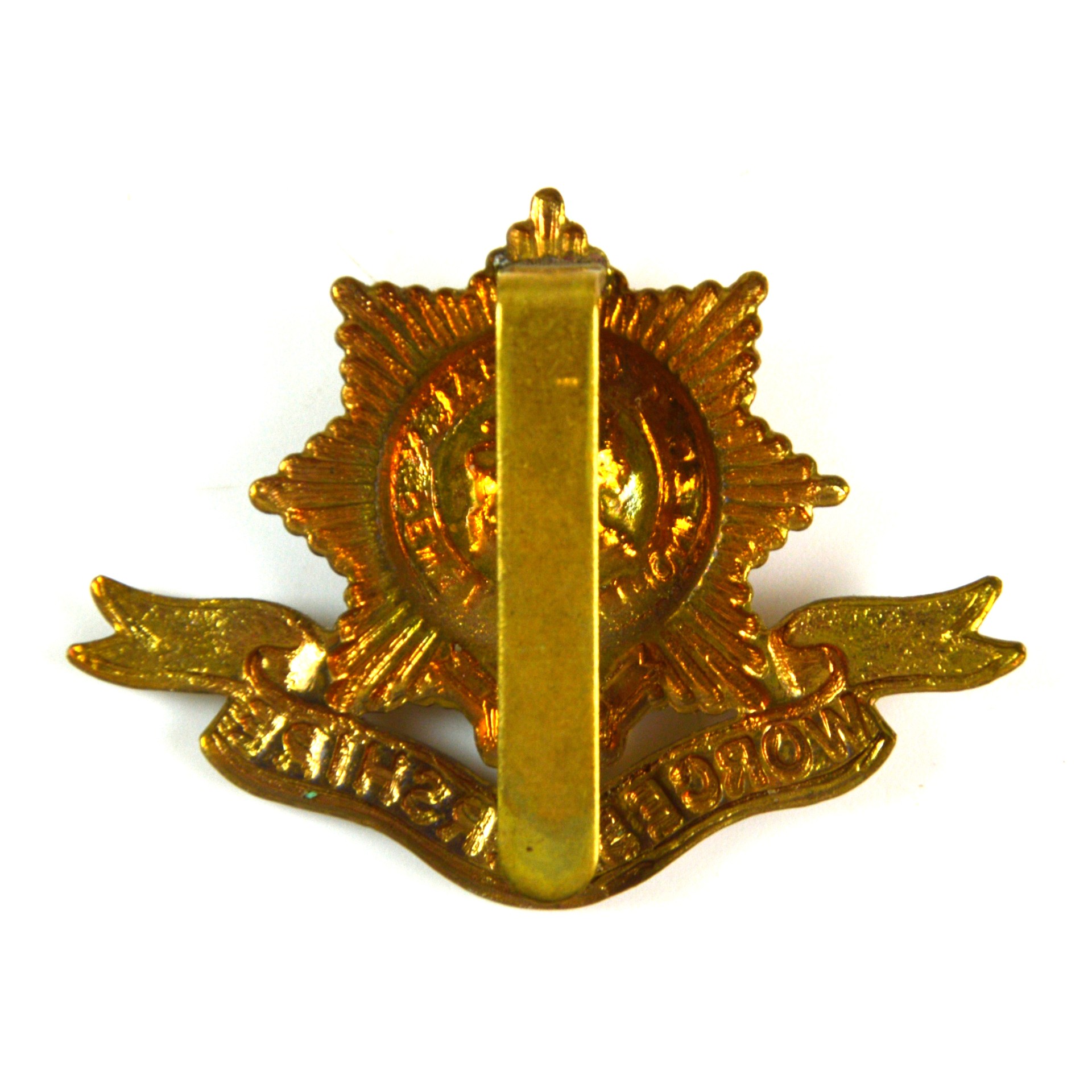 Worcestershire Regiment (1898-1924 Pattern) Cap Badge, Restrike - Image 2