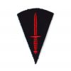 Royal Marines Commando Trained Embroidered Sleeve Patch, Red/Dark Blue