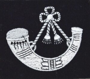 Light Infantry Embroidered Blazer Badge