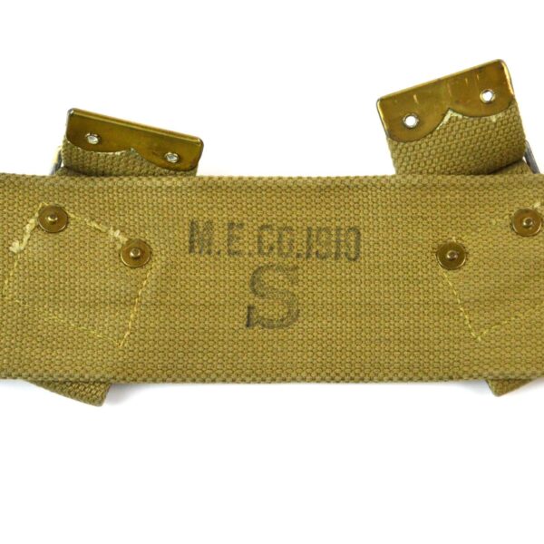 British 1908 Pattern Webbing Belt, Small, Marked Charterhouse 1919 - Image 4