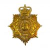 Royal Marines Foreign Service Helmet Plate, Queen's Crown, Gilding Metal