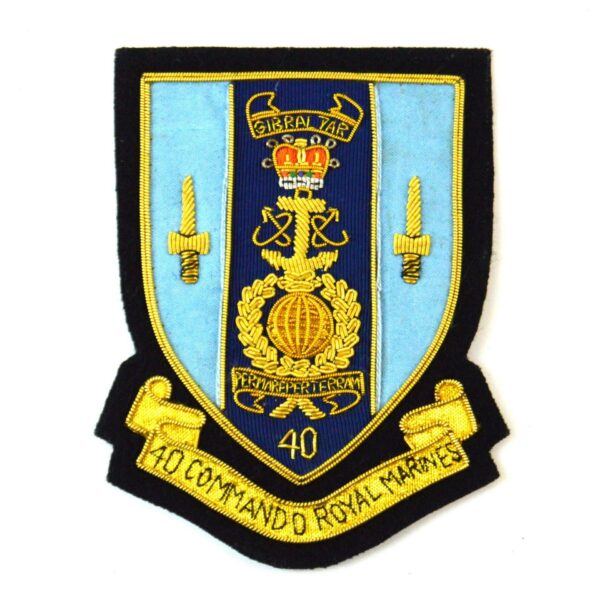 40 Commando Royal Marines Embroidered Blazer Badge
