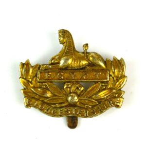 Gloucestershire Regiment White Metal Cap Badge, Original