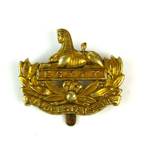 Gloucestershire Regiment White Metal Cap Badge, Original