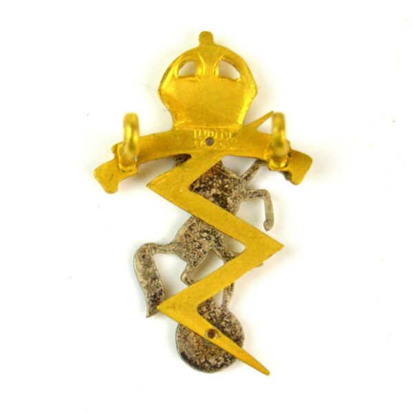 Royal Electrical and Mechanical Engineers Officer's Cap Badge, King's Crown Original - Image 2