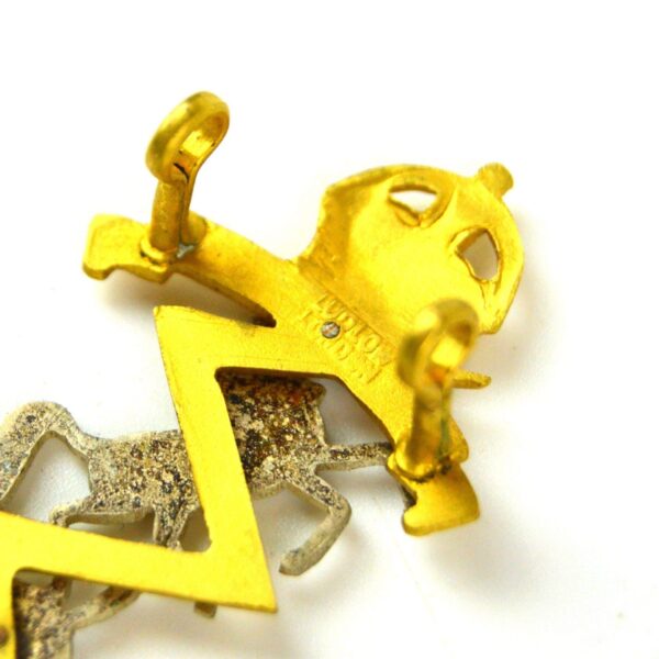 Royal Electrical and Mechanical Engineers Officer's Cap Badge, King's Crown Original - Image 3