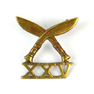 25th Gurkha Rifles Gilding Metal Cap Badge