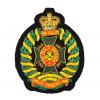 Rifle Brigade Embroidered Blazer Badge, Queen's Crown