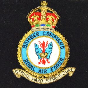 Royal Air Force Bomber Command Embroidered Blazer Badge, King's Crown