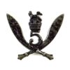 5th Royal Gurkha Rifles (Small Pattern) Blackened Cap Badge, King's Crown, Restrike