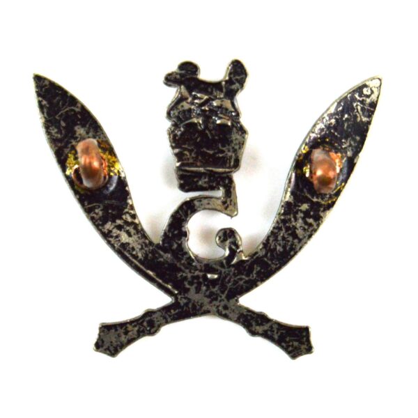 5th Royal Gurkha Rifles (Small Pattern) Cap Badge, King's Crown Blackened Restrike (Copy) - Image 2