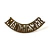 Manchester Regiment (1902-1958 Pattern) Curved Brass Shoulder Title