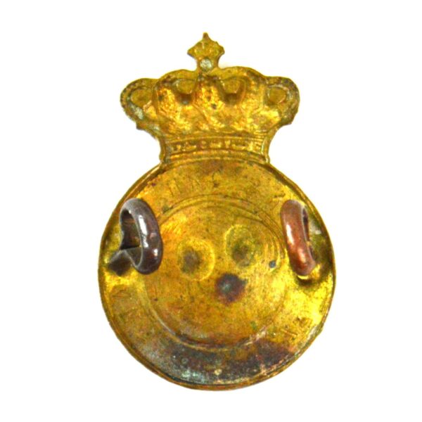 7th Queen's Own Hussars Collar Badge, Albert's Crown Original - Image 2