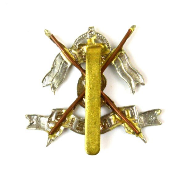 9th (Queen's Royal) Lancers Cap Badge,  King's Crown, Original - Image 2