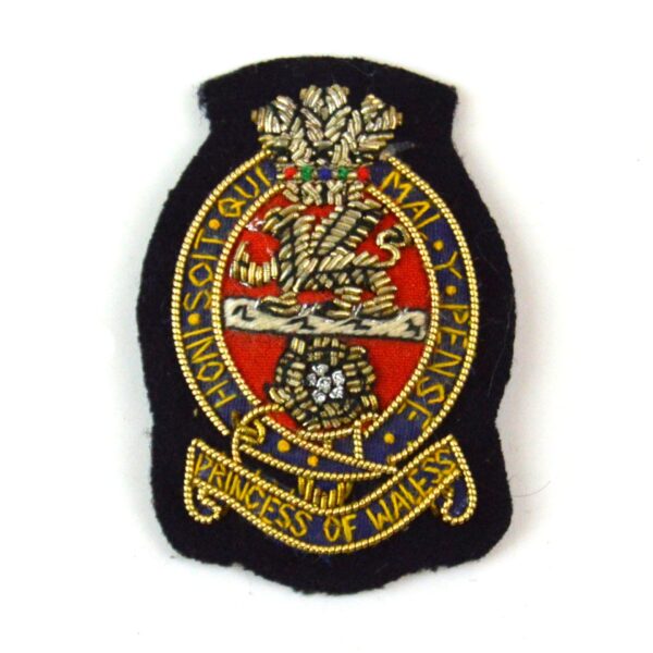Princess of Wales's Royal Regiment Embroidered Beret Badge