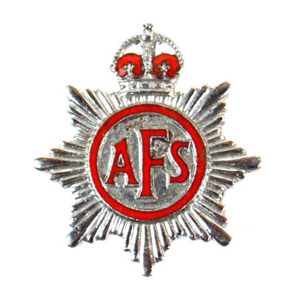 Auxiliary Fire Service (AFS) Enamel Lapel Badge