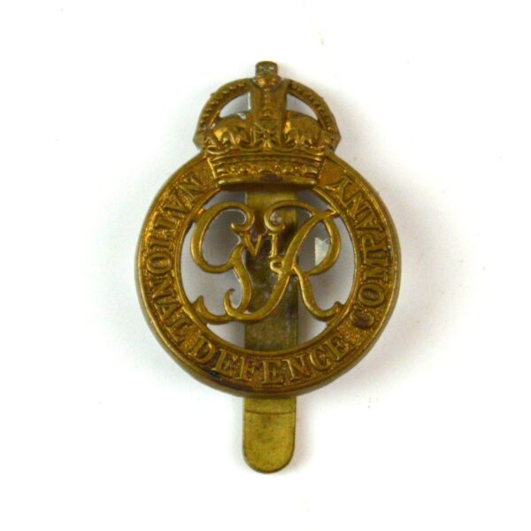 National Defence Company Cap Badge, Original