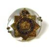 Devonshire Regiment Enamel Sweetheart Brooch, King's Crown
