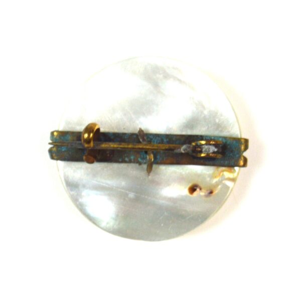 Devonshire Regiment Enamel Sweetheart Brooch, King's Crown - Image 2