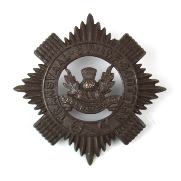 Transvaal 8th Scottish Bronzed Glengarry Badge