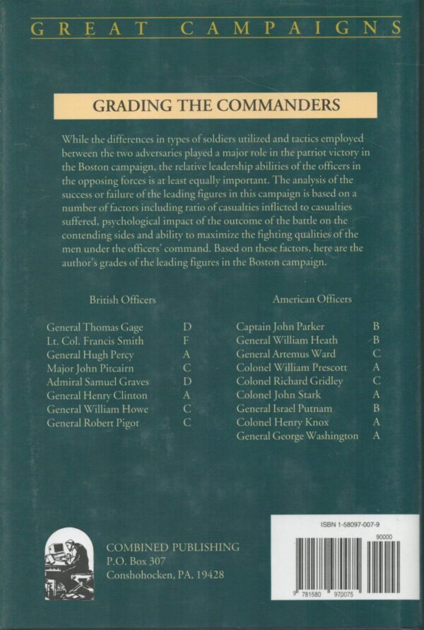 The Boston Campaign: April 1775-March 1776 (Great Campaigns) - Image 2