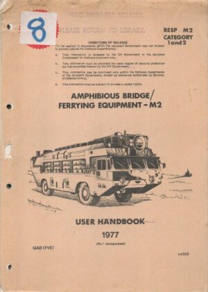 Amphibious Bridge/Ferrying Equipment M2 Chapter 1 & 2, User Handbook 1977