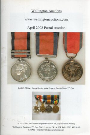 Wellington Auctions, April 2008 Postal Auction