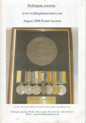 Wellington Auctions, August 2008 Postal Auction