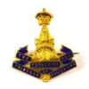 Green Howards (Yorkshire Regiment) Enamel Sweetheart Brooch