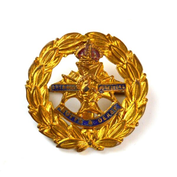 Sherwood Foresters (Notts and Derby) Enamel Sweetheart Brooch