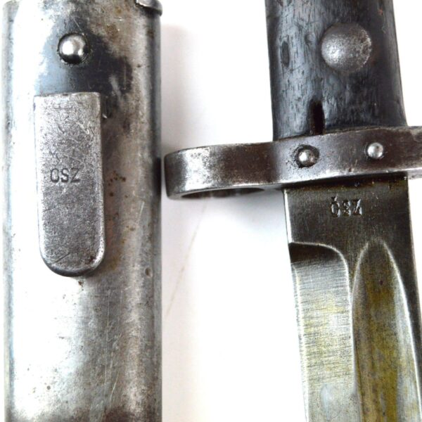 Czechoslovakian Mauser Vz 23 Bayonet in Scabbard - Image 2