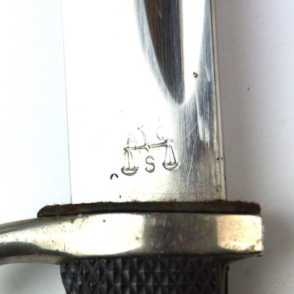 German Dress Bayonet by Alcosa, Solingen in Scabbard - Image 6