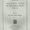 Soldiers Died in The Great War 1914-19: The Royal Dublin Fusiliers