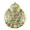 Jewish Infantry Brigade Group Cap Badge, King's Crown, White Metal Restrike