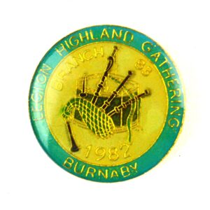 Burnaby Legion Highland Gatherings Branch 83, 1982 Badge