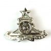 Indian Artillery White Metal Cap Badge