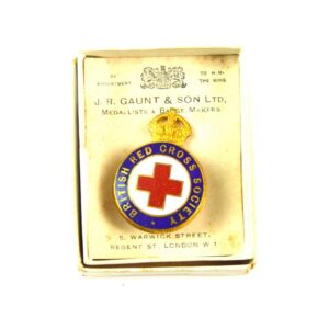British Red Cross Society Members Lapel Badge in Box